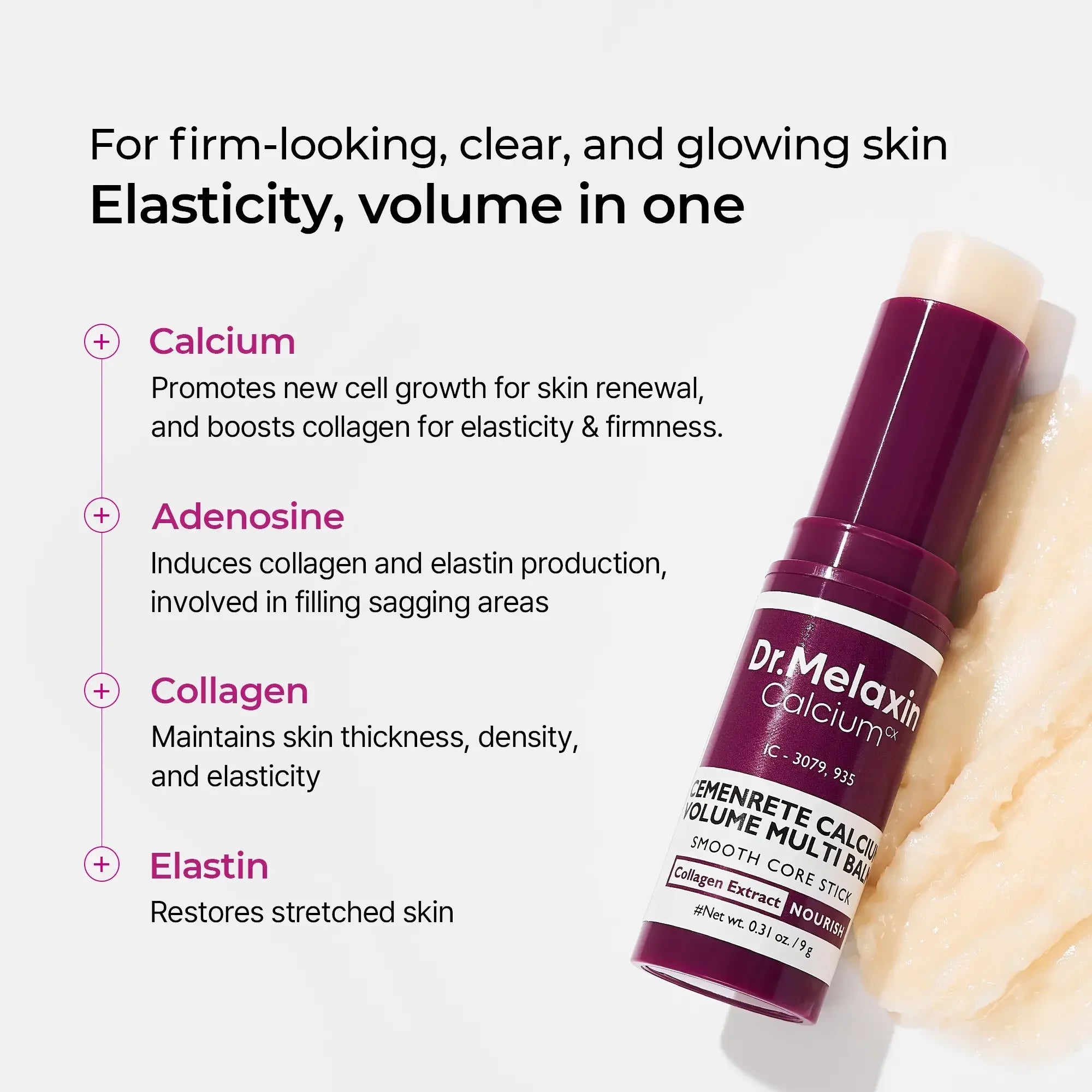 [Dr.Melaxin Official] Cemenrete Calcium Multi Balm Eye Care Routine Korean Skin Care Anti-Aging Cosmetics Eye Care Eye Stick 9G