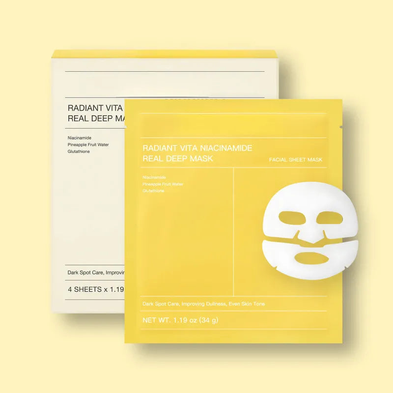 Cartiva Face Mask 4-Pack displayed with skincare routine products