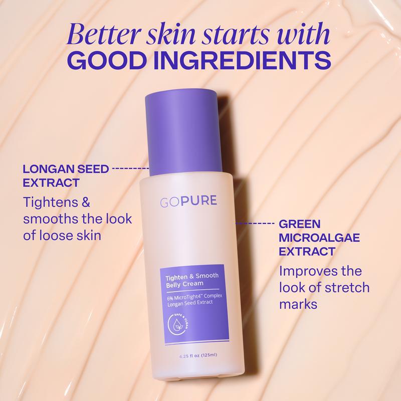 Cartiva Belly Firming Cream label detail showing key ingredients and directions